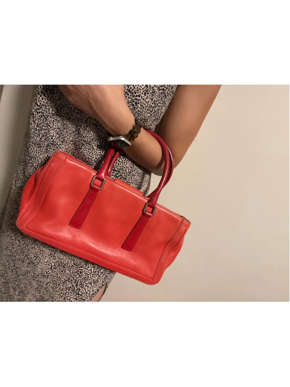Coach Vintage Bonnie Satchel Handbag Burnt Red